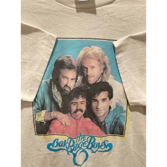 Vintage Rare 80s Oak Ridge Boys Raglan Country Band Tee Size Large - Picture 3 of 7